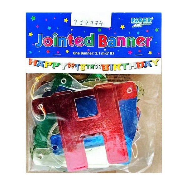 Papperskonst 18:e Ledad Banner En Storlek Flerfärgad Multicoloured One Size