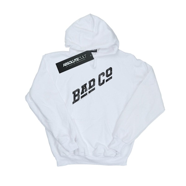 Bad Company Herr Distressed Logo Hoodie XXL Vit White XXL