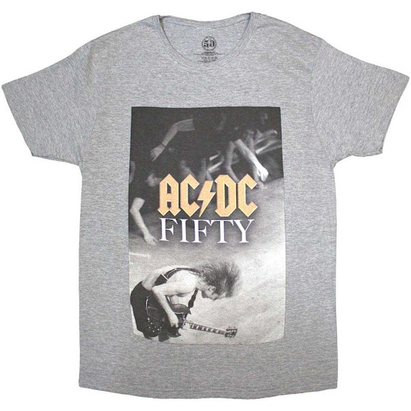 AC/DC Unisex Adult Angus Stage Bomull T-shirt L Grå Grey L