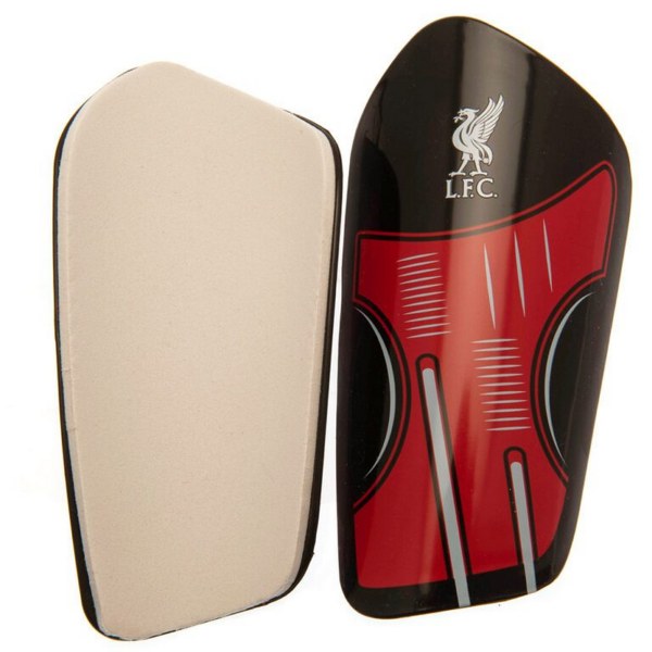 Liverpool FC Childrens/Kids Crest Shin Guards 7-9 Years Red/Bla Red/Black 7-9 Years