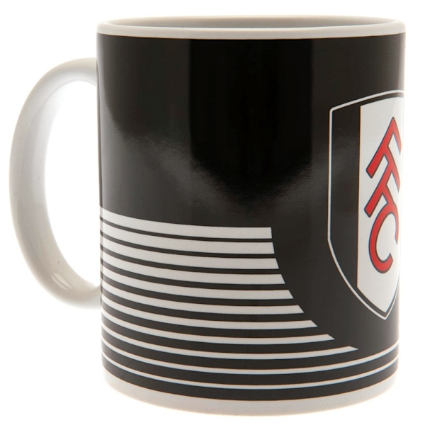 Fulham FC Lines Mug One Size Svart/Vit Black/White One Size