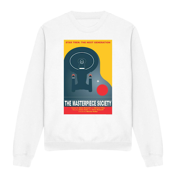 Star Trek Unisex Vuxen The Next Generation Säsong 5 Avsnitt 13 White M