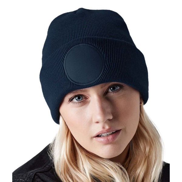 Beechfield Circular Patch Beanie One Size French Navy French Navy One Size