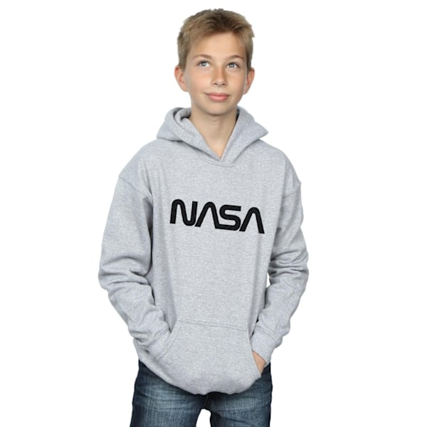 NASA Boys Modern Logo Hoodie 5-6 år Sports Grey Sports Grey 5-6 Years