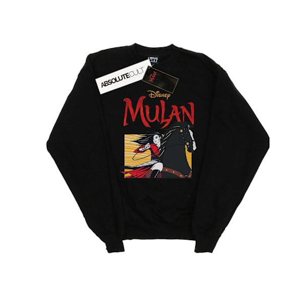 Disney Boys Mulan Movie Horse Frame Sweatshirt 5-6 år Svart Black 5-6 Years