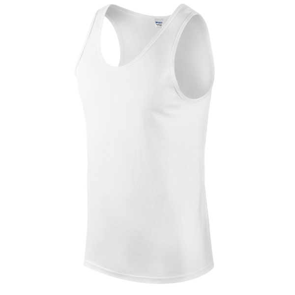 Gildan Unisex Adult Softstyle Tank Top XXL Vit White XXL
