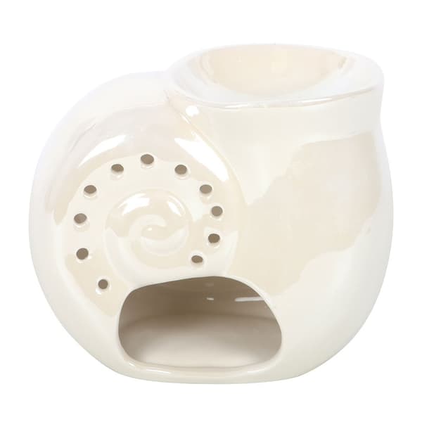 Something Different Spiral Shell Oljebrännare En Storlek Vit White One Size