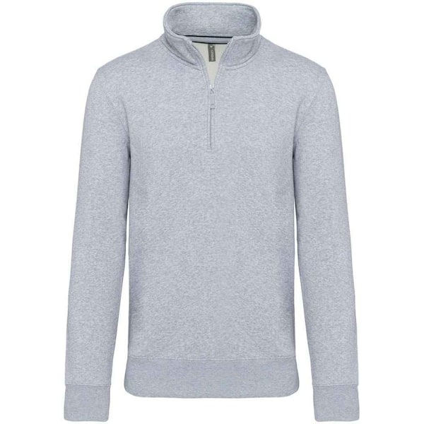 Kariban Herr Zip Neck Sweatshirt M Oxford Grey Oxford Grey M
