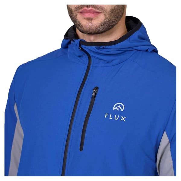 Flux Active Herr Mångsidig Jacka med Huva L Svart/Kobolt Black/Cobalt L