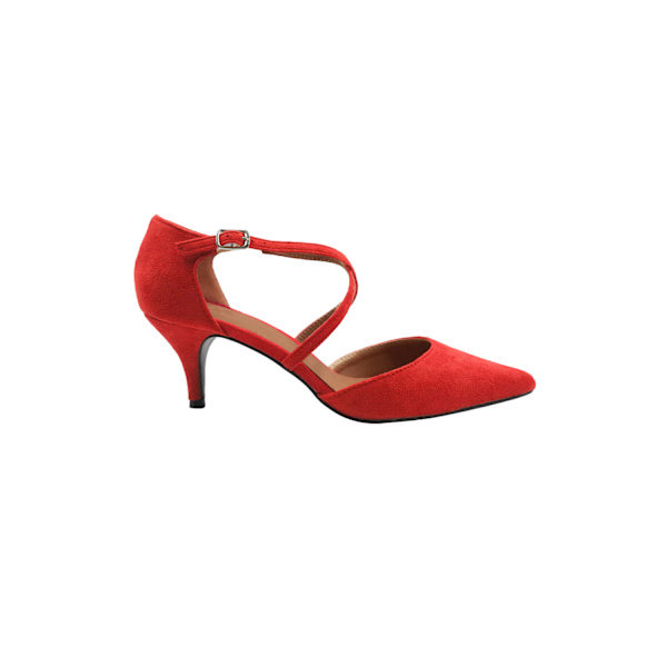 Var är det ifrån Dam/Dam Kennedi Mocka Crossover Strap K Red 6 UK