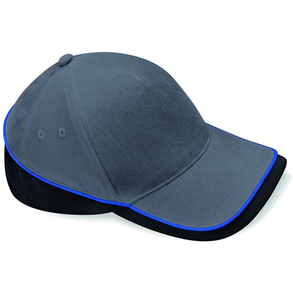Beechfield Teamwear Competition Cap One Size Grafit/Svart/Bri Graphite/Black/Bright Royal Blue One Size
