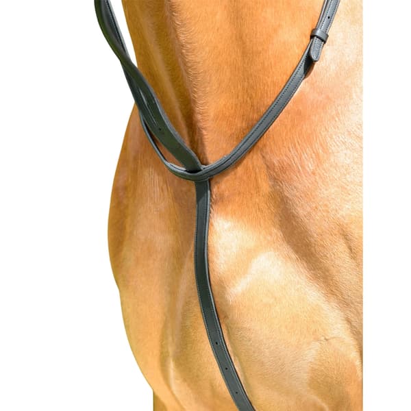 Collegiate ComFiTec Opulux Platt Läder Enkel Häst Löpmar Black Full
