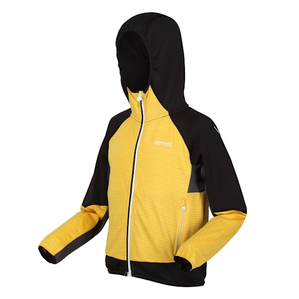 Regatta Barn/Barn Prenton II Huvförsedd Mjuk Skaljacka 3-4 California Yellow/Black 3-4 Years