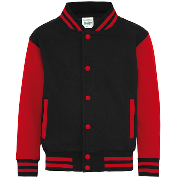 Awdis Barn/Barn Varsity Jacka 9-11 År Jet Black/Fire R Jet Black/Fire Red 9-11 Years