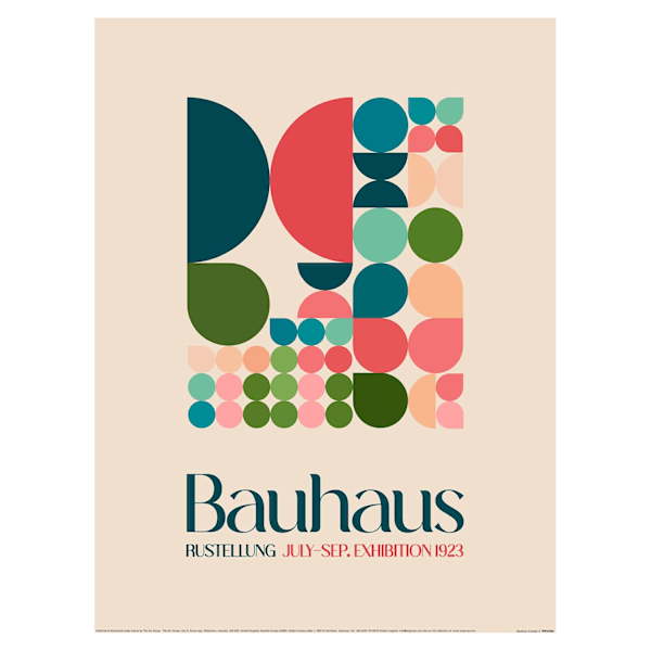 Emel Tunaboylu Bauhaus Kutular 2 Tryck 50cm x 40cm Flerfärgad Multicoloured 50cm x 40cm
