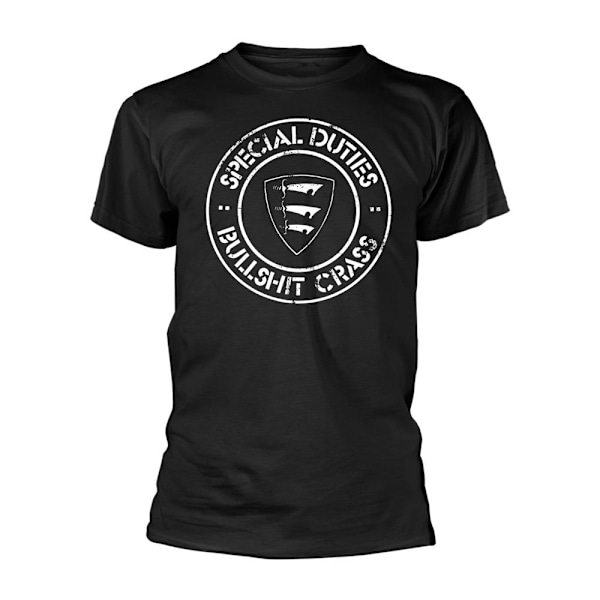 Special Duties Unisex Adult Bullshit Crass T-Shirt L Svart Black L