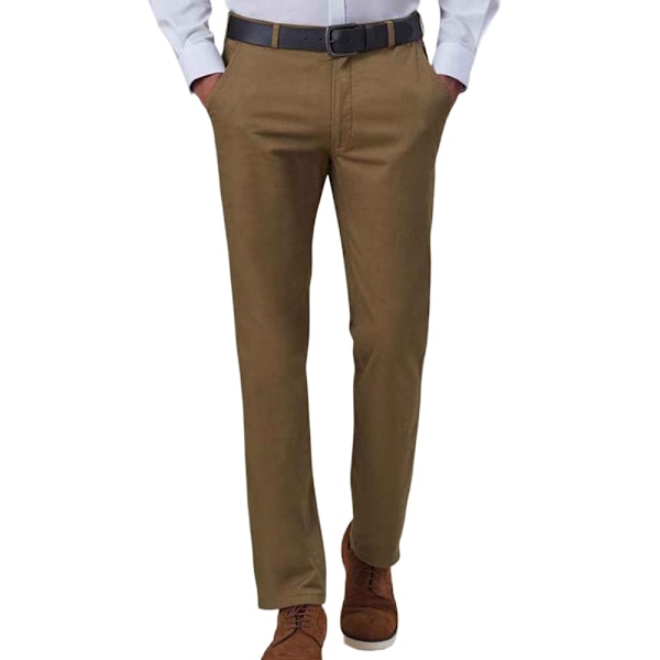 Brook Taverner Miami Slim Chinos 38R Tan Tan 38R