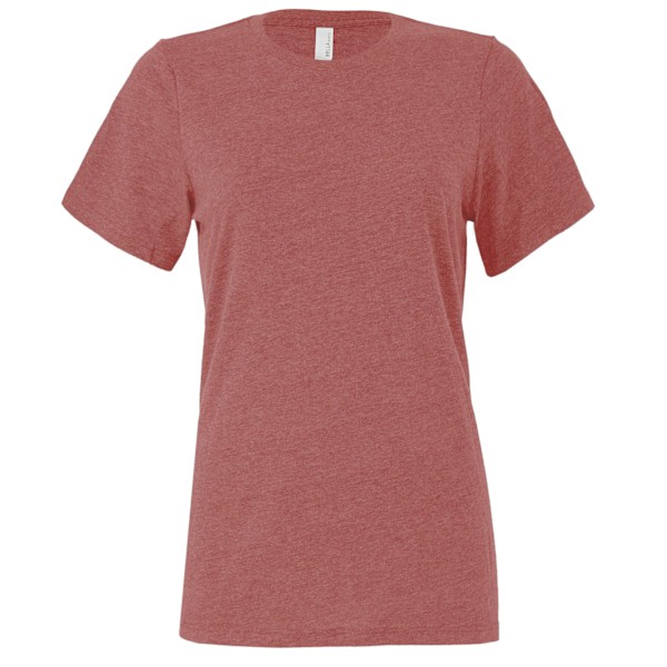 Bella + Canvas Dam/Damer Heather Jersey Relaxed Fit T-Shirt Mauve M