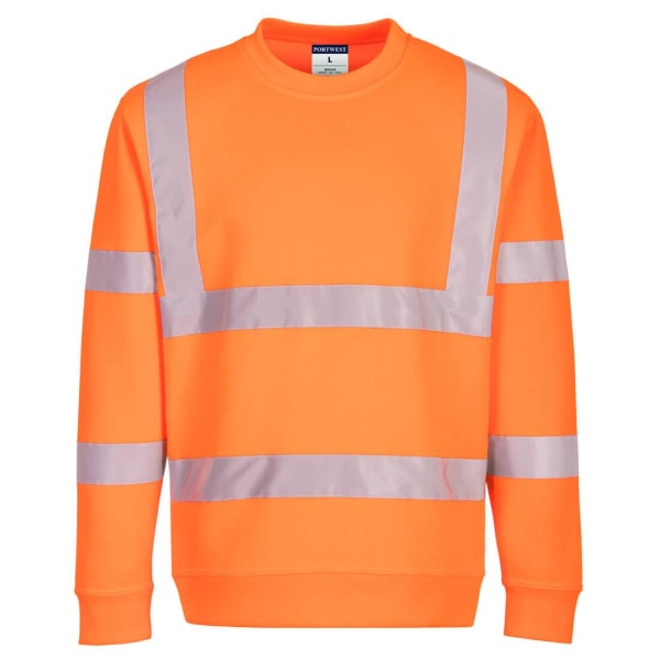 Portwest Herr Miljövänlig Hi-Vis Safety Sweatshirt S Orange Orange S