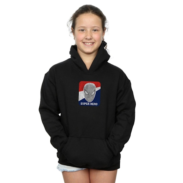 Marvel Girls Spider-Man Superhero Sports Hoodie 9-11 år Svart Black 9-11 Years