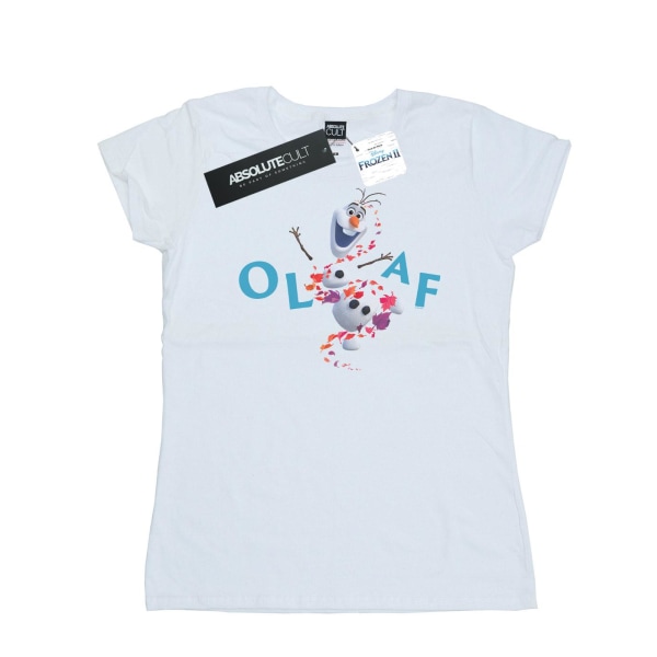Disney Dam/Dam Frozen 2 Olaf Leaf Jump Cotton T-Shirt LW White L