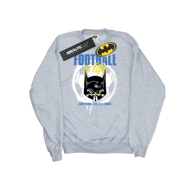 DC Comics Herr Batman Football is Life Sweatshirt XXL Sports Grå Sports Grey XXL