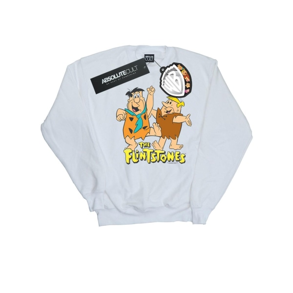 The Flintstones Dam/Damer Fred Och Barney Sweatshirt XXL Vit White XXL