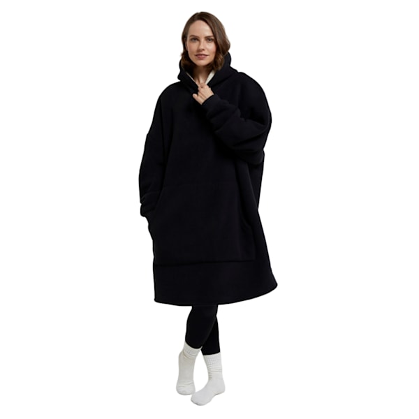 Mountain Warehouse Dam Hoodie-filt med Borgfoder för Kvinnor Black One Size