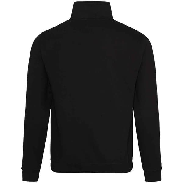 Awdis Sophomore Zip Neck Sweatshirt för män L Deep Black Deep Black L