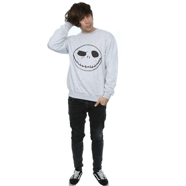 Disney Herr Nightmare Before Christmas Jack´s Big Face Sweatshirt Sports Grey S