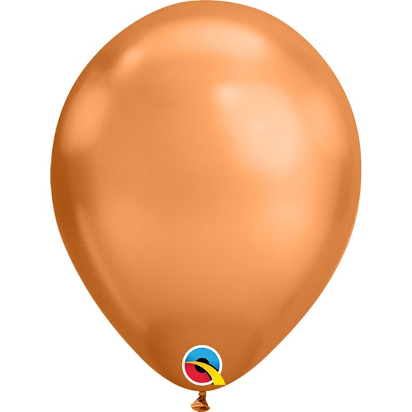 Qualatex Latex Chrome Ballonger (Förpackning om 25) En Storlek Koppar Copper One Size