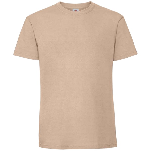 Fruit Of The Loom Mens Iconic 195 Ringspun Premium T-shirt L UK Desert Sand L UK