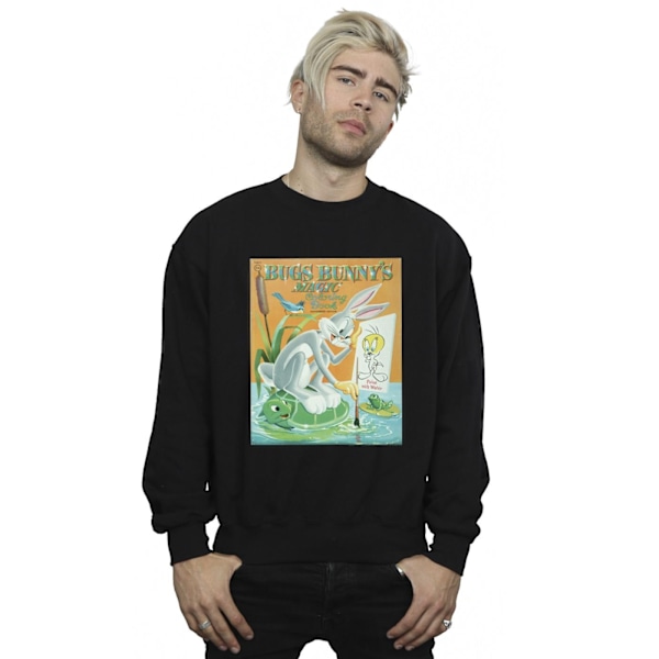 Looney Tunes Herr Bugs Bunny Målarbok Sweatshirt L Svart Black L