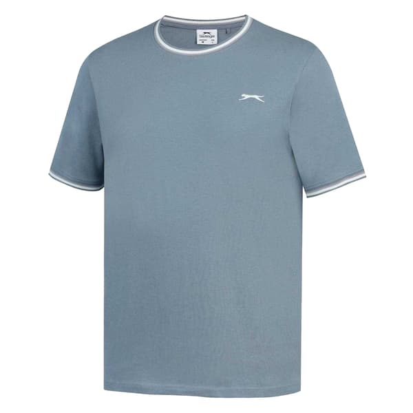 Slazenger Herr T-shirt i bomull S Skifferblå Slate Blue S