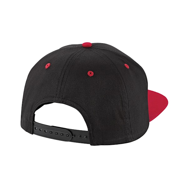 Beechfield Unisex Adult Contrast 5 Panel Snapback Cap One Size Black/Classic Red One Size