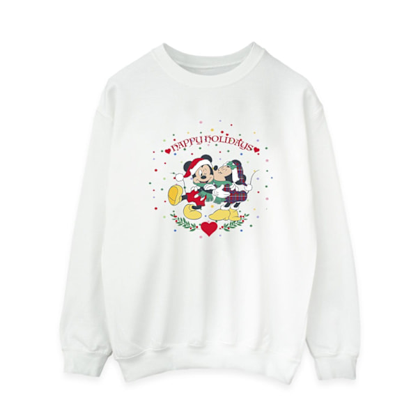 Disney Dam/Damer Mickey Mouse Mickey Minnie Jultröja White XL