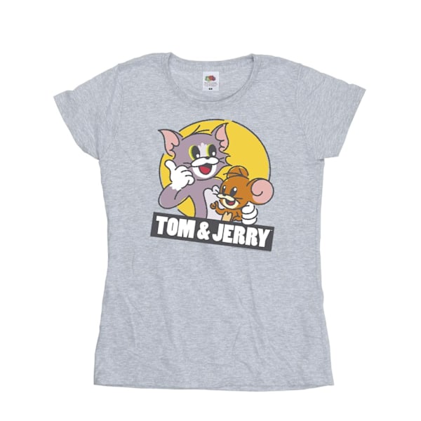 Tom And Jerry Dam/Dam Sketch Logo Bomull T-shirt XXL Spor Sports Grey XXL