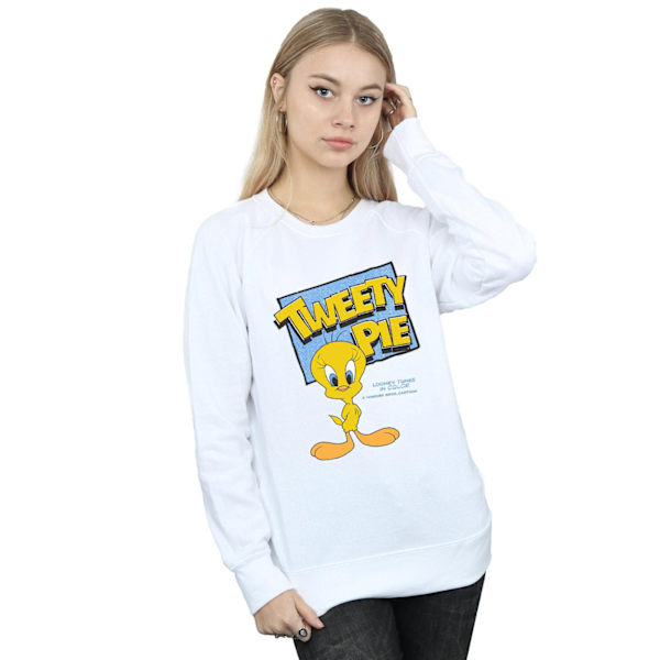 Looney Tunes Dam/Damer Klassisk Tweety Bomullströja M W White M