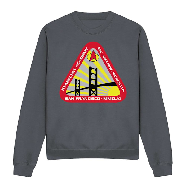 Star Trek Unisex Vuxen Starfleet Academy Sweatshirt XL Kolgrå Charcoal XL