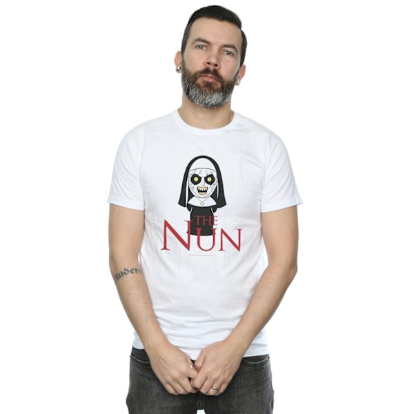 The Nun Mens Chibi Scare T-Shirt XXL Vit White XXL