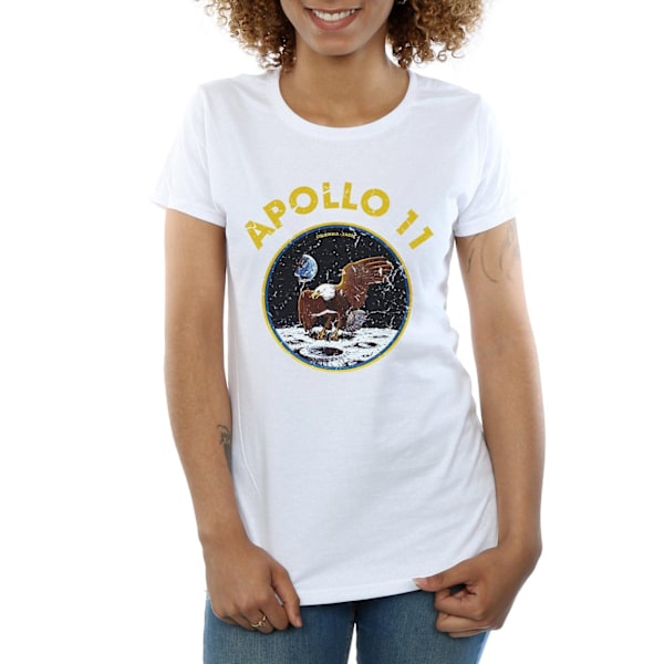 NASA Dam/Kvinnor Apollo 11 Bomull T-shirt L Vit White L