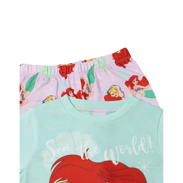 Den lilla sjöjungfrun flickor Ariel & Flounder lång pyjamas set 7-8 år Blue 7-8 Years