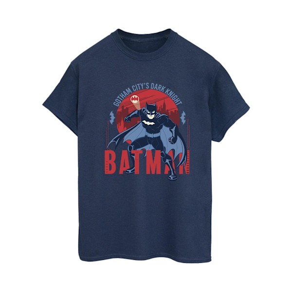 DC Comics Dam/Kvinnor Batman Gotham City Bomull Boyfriend T-S Navy Blue M