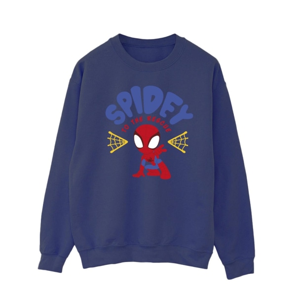 Marvel Mens Spidey And His Amazing Friends Rescue Sweatshirt L Navy Blue L