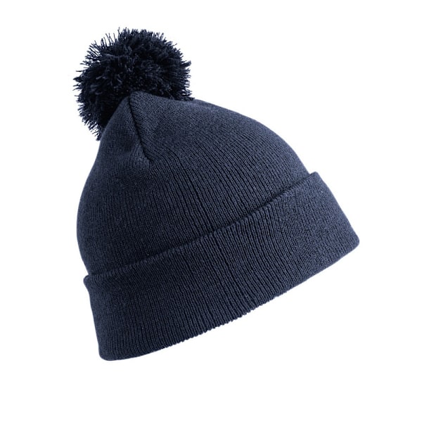 Result Dam/Kvinnors Vinter Essentials Pom Pom Mössa En Storlek Navy Blue One Size