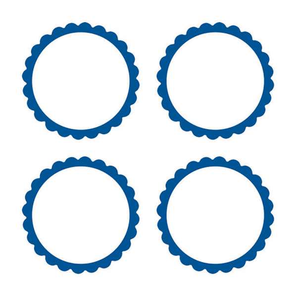 Amscan Candy Buffet Scalloped Labels (20-pack) One Size Royal Blue Royal Blue One Size