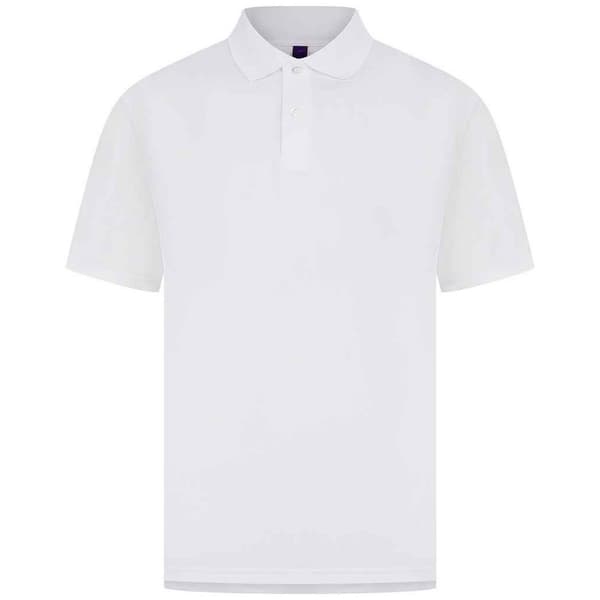 Henbury Pikétröja för Män L Vit White L
