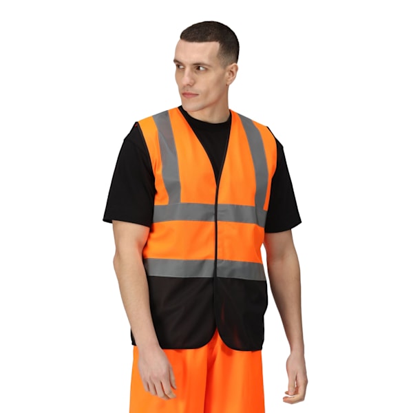 Regatta Pro Tvåfärgad Hi-Vis Väst S Fluro Orange/Svart Fluro Orange/Black S