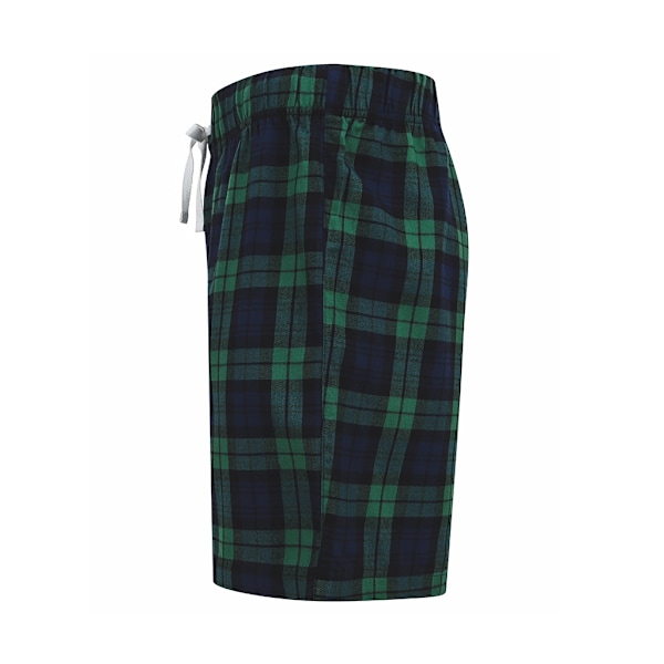 SF Herr Tartan Lounge Shorts XS Marinblå/Grön Navy/Green XS