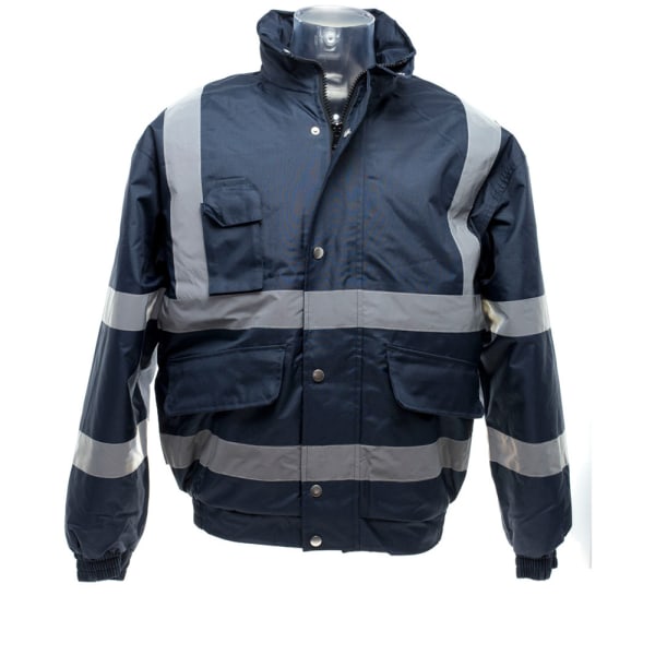 Yoko Mens Hi-Vis Bomberjacka 4XL Marinblå Navy Blue 4XL